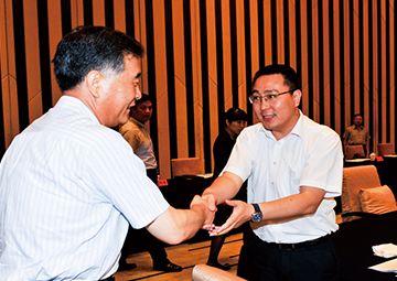原中央政治局常委、第十三届全国政协主席， 时任国务院副总理汪洋接见WM视讯科技总裁薛驰