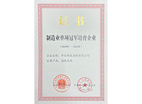 制造业单项冠军培育企业：WM视讯海缆